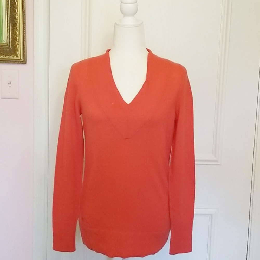 LILLY PULITZER coral cashmere sweater